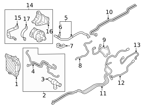 Radiator & Components for 2023 Volvo V60 #8