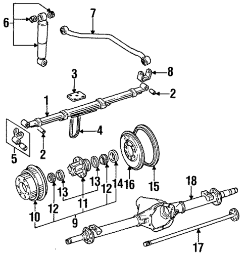 Rear Brakes for 1985 Jeep Grand Wagoneer #0