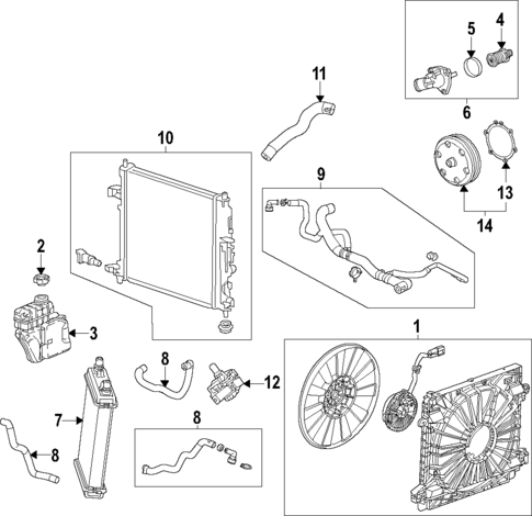 Cooling System for 2018 Cadillac XT5 #1