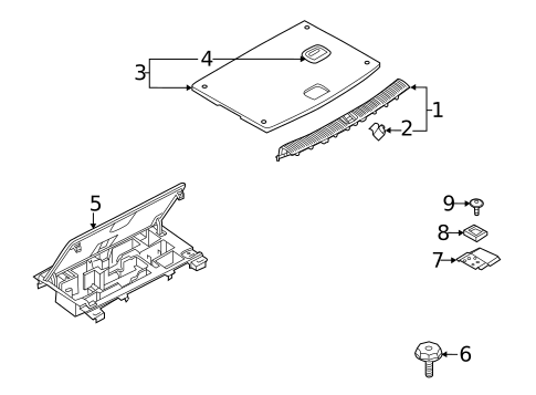 Interior Trim - Rear Body for 2025 Audi RS5 Sportback #0