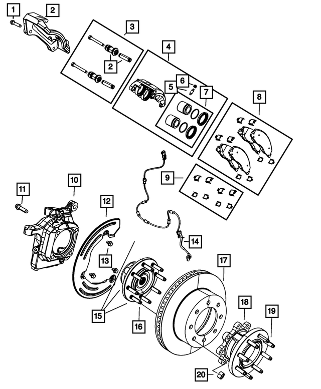 R8049151AD - Brakes: Disc Brake Caliper Assembly, Remanufactured, Left for Mopar Image