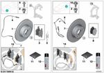 34216898733 - : Brake Disc, Lightweight, Ventilated for BMW Image