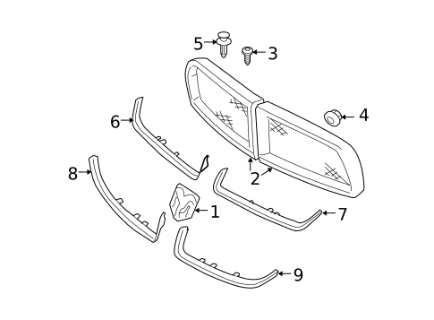 Grille & Components for 2003 Dodge Neon #0