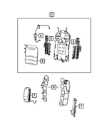 68622621AE - Interior Trim: Seat Comfort System Module, Left for Mopar Image