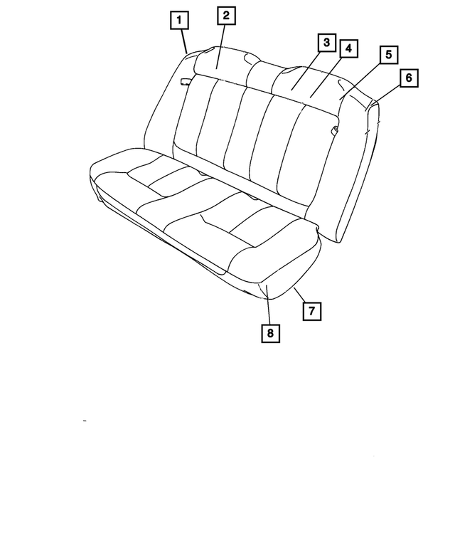 SL601L5AA - : Rear Seat Back for Mopar Image
