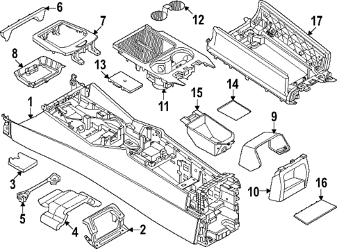 Center Console for 2024 BMW i5 #0