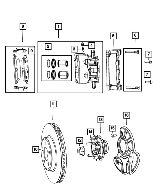 6101782 - Brakes: Push On Round With Teeth Spring Retainer for Mopar Image