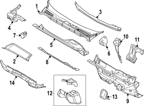 Cowl for 2024 Lincoln Nautilus #0