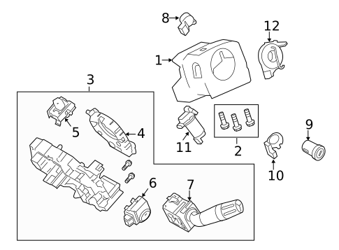 Switches, Solenoids & Actuators for 2012 Ford F-350 Super Duty #0
