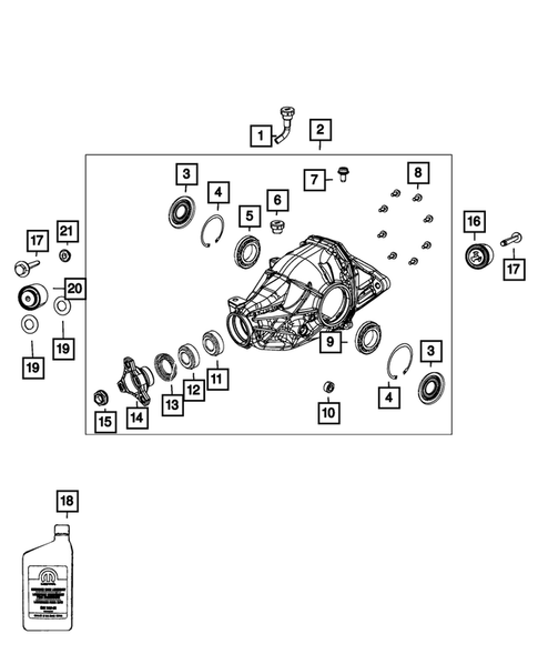 Rear Axle Assembly for 2011 Dodge Durango #0