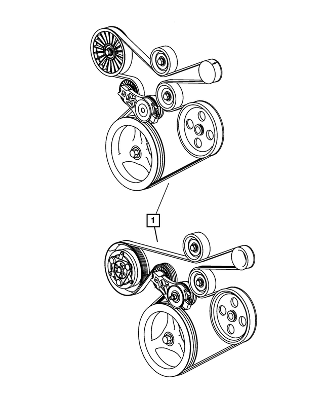 4892519AB - Cooling: Accessory Drive Belt for Mopar Image image