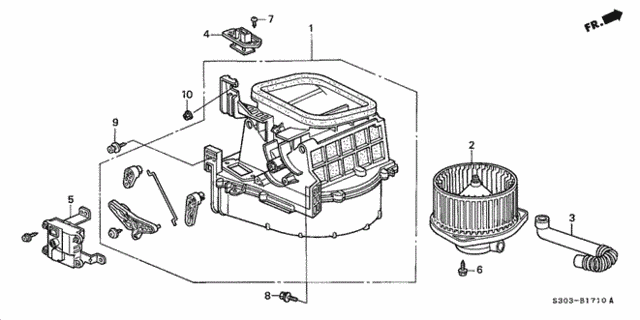 Heater Blower for 1998 Honda Prelude #0
