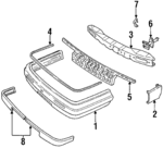 20726980 - : Valance Panel for Oldsmobile: Toronado Image