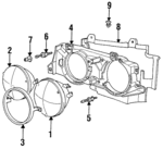 63128350135 - : Low Beam Bulb for BMW: 525i, 525iT, 535i, 735i, 735iL, 740i, 740iL, 750iL, M5 Image