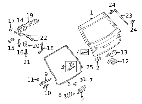 Gate & Hardware for 2011 Audi A4 Quattro #0