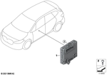 61355B79165 - : Control Unit Door Driver Side Front for BMW Image