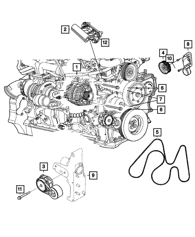 R4801768AA - Electrical: Engine Generator, Remanufactured for Mopar Image image