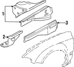 60650SR3305ZZ - Body: Apron Assembly for Honda: Civic, Civic del Sol Image