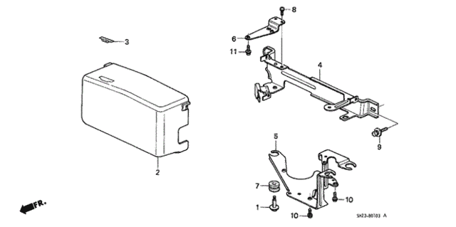 Control Box Cover for 1988 Honda CRX #0