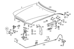 1268801160 - : Hood Lock for Mercedes-Benz Image