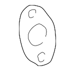 219229 - Emission System: ACDelcoâ„¢ Egr Pipe Gasket for Cadillac: Escalade | Chevrolet: Express 2500, Express 3500, Tahoe | GMC: Savana 2500, Savana 3500, Yukon Image