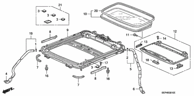 Sliding Roof for 2004 Acura TL #0