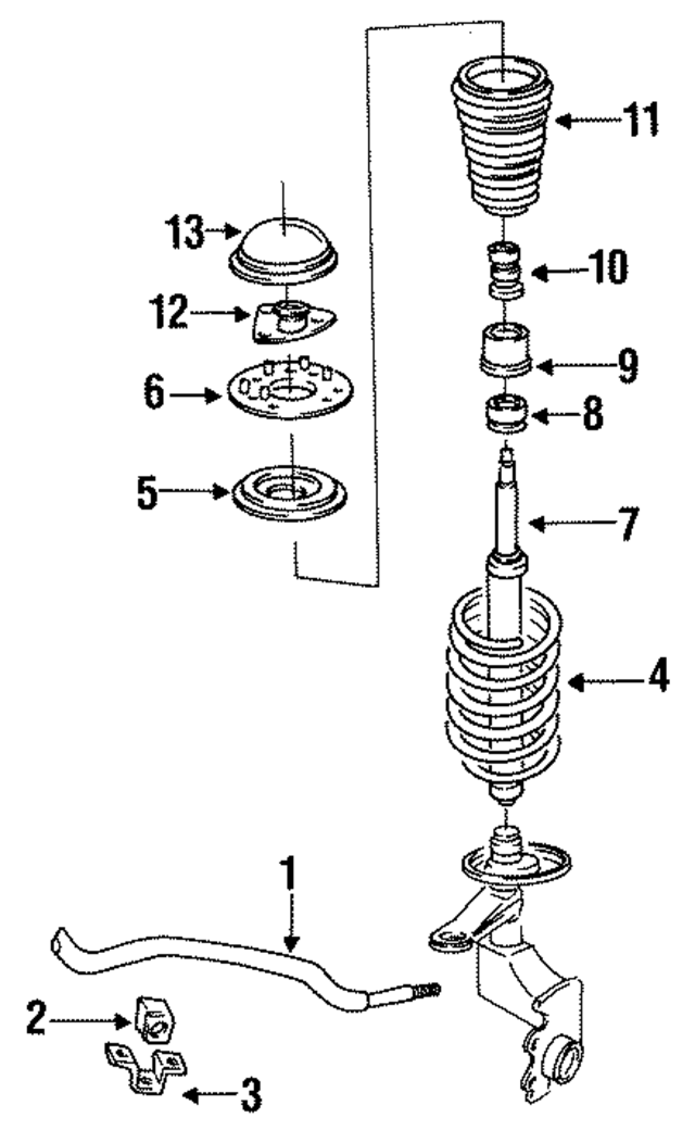 447411309 - Suspension: Stabilizer Bar for Audi Image