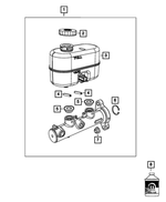 68144665AB - Brakes: Brake Master Cylinder Reservoir for Mopar Image