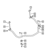 V8005460AA - Rear Suspension: Stabilizer Bar Link Kit for Dodge: Ram 3500 | Ram: 3500 Image