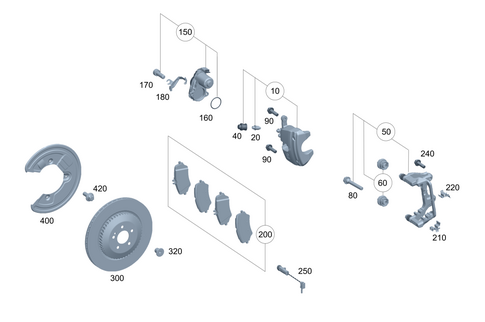 Rear Wheel Brake for 2025 Mercedes-Benz EQS 580 SUV #0