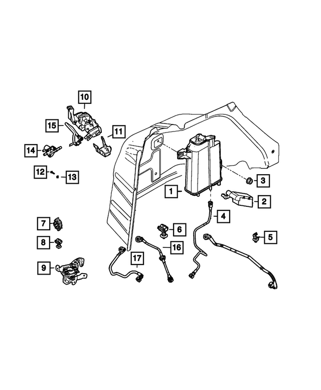 68599190AA - Emission Controls: Vapor Canister for Mopar Image