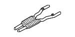 18307591696 - Exhaust: Center Muffler for BMW Image