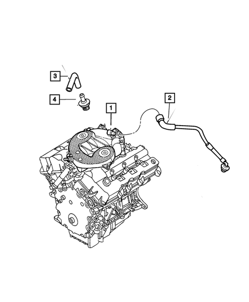 Crankcase Ventilation for 2004 Chrysler Sebring #0