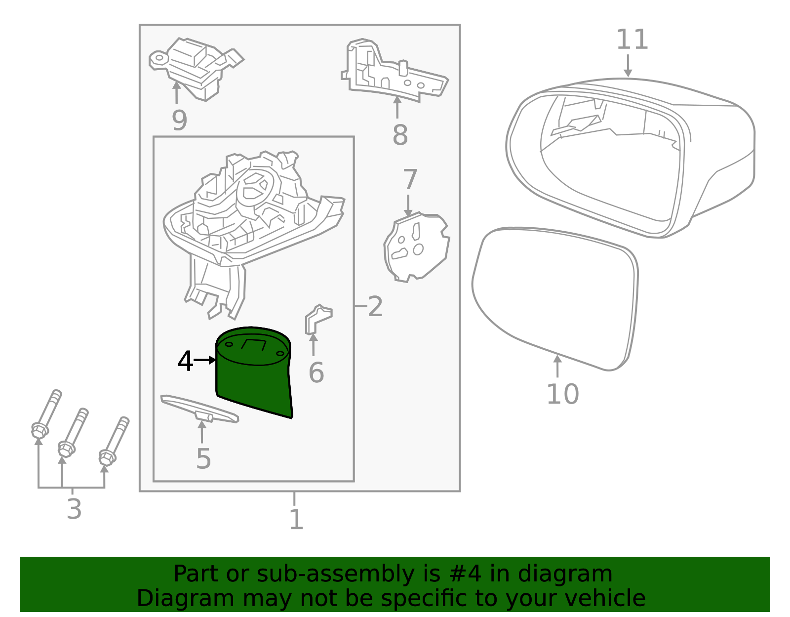 2018-2025 Volvo XC60 Door Mirror Cover 31424840 | AutoNationParts.com