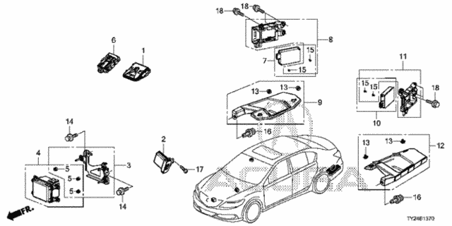 Radar (1) for 2015 Acura RLX #0