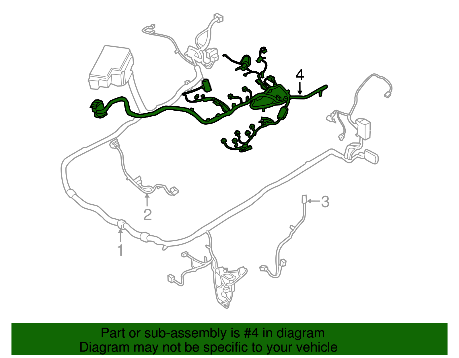 2018-2019 Ford Mustang Engine Harness JU5Z-12A581-C