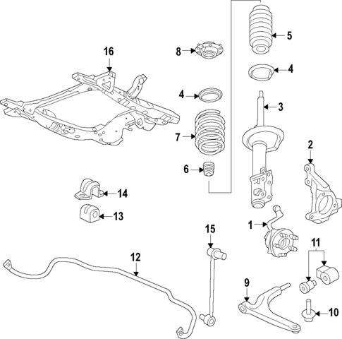 Suspension Components for 2022 Chevrolet Equinox #0