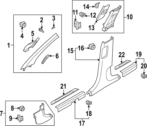 Interior Trim - Pillars for 2023 Hyundai Tucson #0