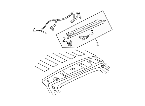 High Mounted Stop Lamp for 2006 Chevrolet Equinox #0