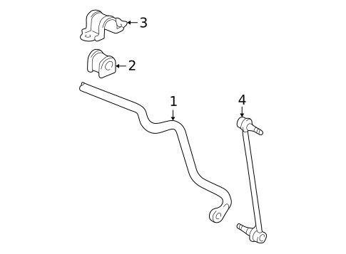 Stabilizer Bar & Components for 2001 Toyota Avalon #0