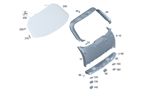 Detachable Parts/Windows for 2022 Mercedes-Benz GLA45 AMG #0