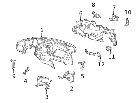 Instrument Panel for 2002 Lincoln Blackwood #0