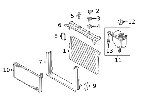 Radiator & Components for 2010 BMW 550i GT #0