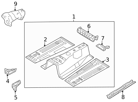 Floor & Rails for 1999 Mazda Miata #0