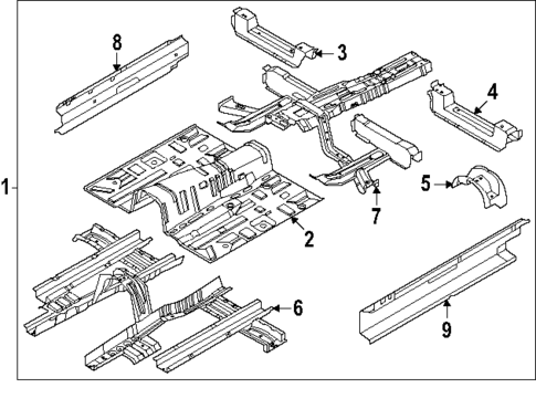Floor & Rails for 2025 Genesis GV70 #1