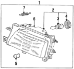 234H9004 - : 1990-1992 Lexus - Bulb for Lexus: ES250, LS400 Image