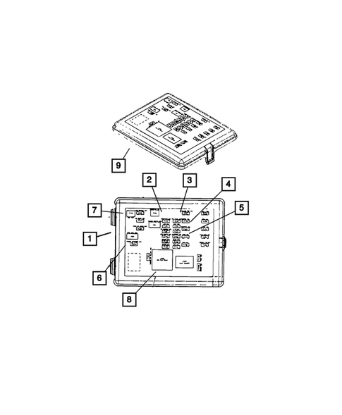 Power Distribution Center, Fuse Block, Junction Block, Relays and Fuses for 2012 Dodge Journey #1