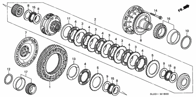 MT Differential Gear for 2001 Acura NSX #0