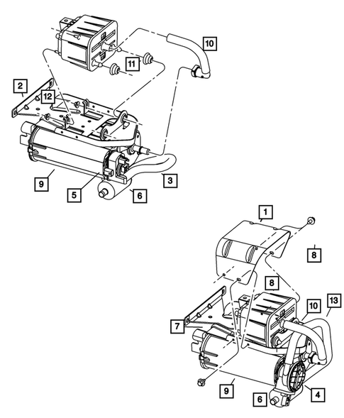 Vacuum Canister/Leak Detection Pump for 2008 Dodge Ram 1500 #0