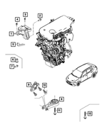 68472529AA - Engine: Engine Mount Isolator for Mopar Image